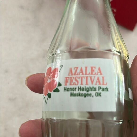 Coca-Cola Classic Glass Bottles Set Azalea Festival Collectors Muskogee OK 8 Oz - Picture 6 of 7
